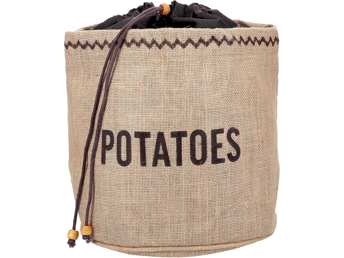 Sacos De Juta Com Cordão Para Armazenar Vegetais, Para Batatas, Para Uso Doméstico, Confeitaria E Organização Da Cozinha