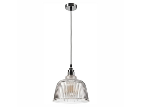 Candeeiro Suspenso Asta Aço Prata 28X28X81 Cm EPIKASA