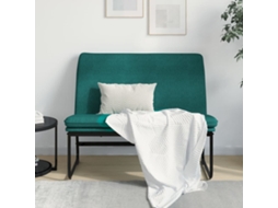 Vidaxl Banco 100x75x76 Cm Tecido Verde-escuro