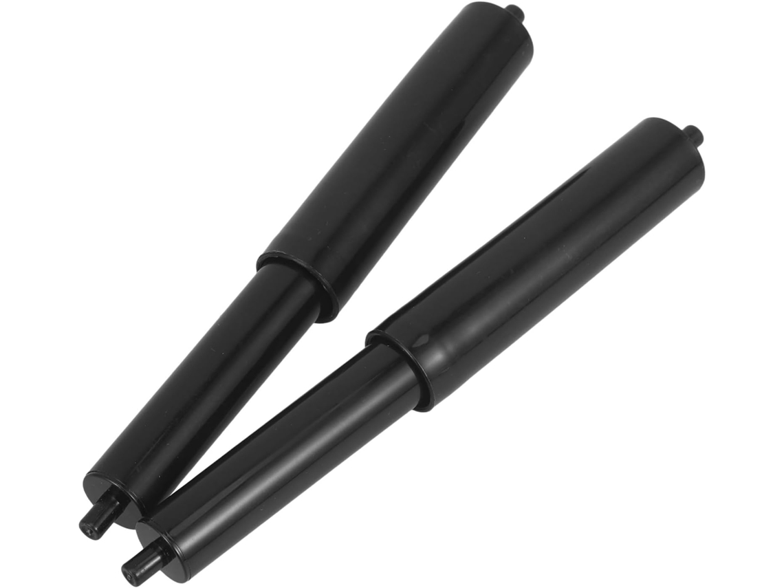 Conjunto De 2 Rolos Reposição Para Suporte Papel Higiênico Com Rotação Suave E Fácil Ajuste, Na Cor Preta