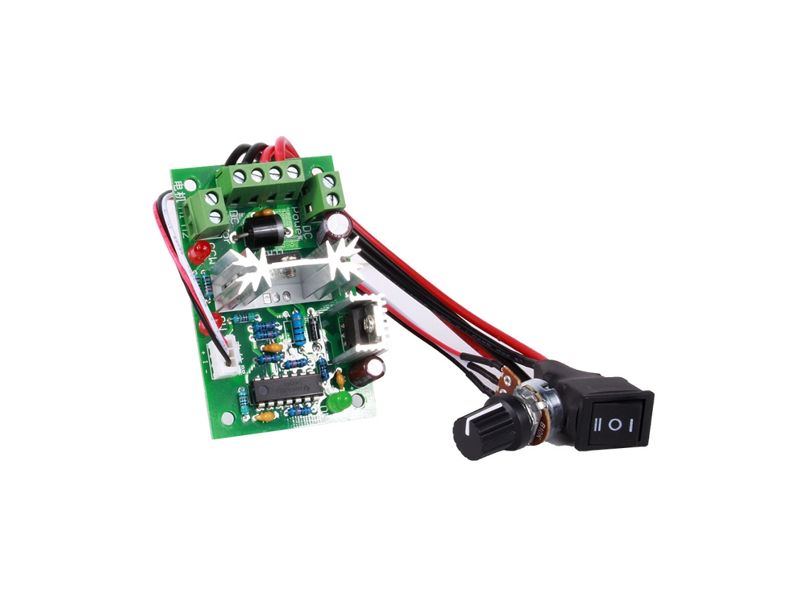 Controlador De Velocidade Para Motor Dc Laxiscreed Com Pwm, Ajustável De Tensão E Reversível