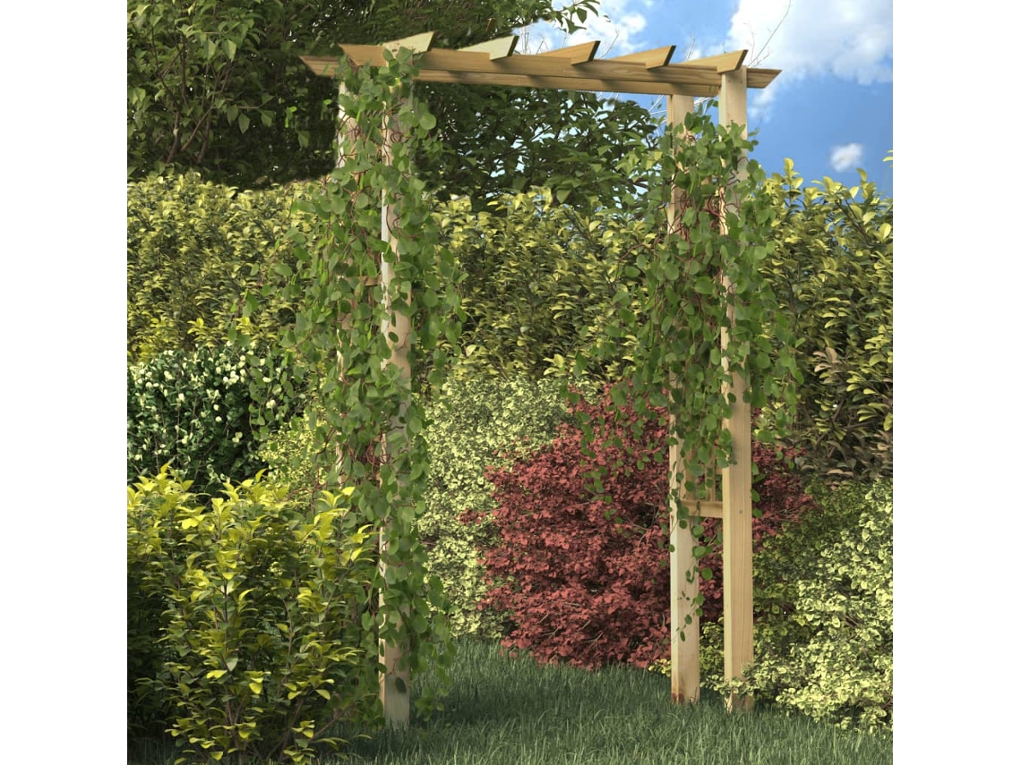 Vidaxl Pérgola 150x60x204 Cm Madeira Impregnada