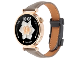 Pulseira De Couro Universal Fina Com Fecho Magnético