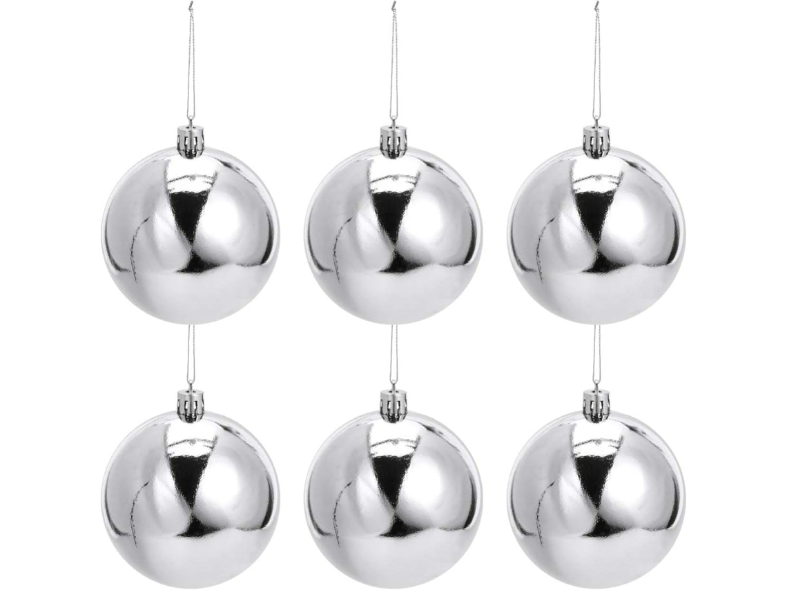 12 Peças De Argentées Décoratives Ornaments Suspendus Pour Sapin Et Décoration De Fête Pour Et Événements
