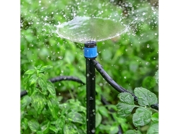 50 Gotejadores Reguláveis 360°, Estaca 18cm Compatível Tubo 4mm Para Estufa E Jardim.