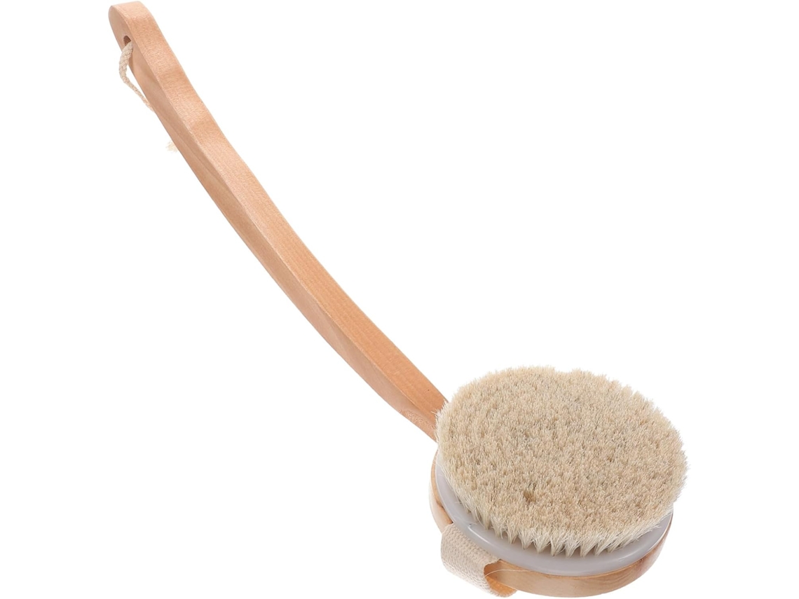 Escova De Banho Esfoliante Hemobllo Com Cabo Longo, Ferramenta Para Chuveiro, Para Limpeza Do Corpo E Das Costas, Escova
