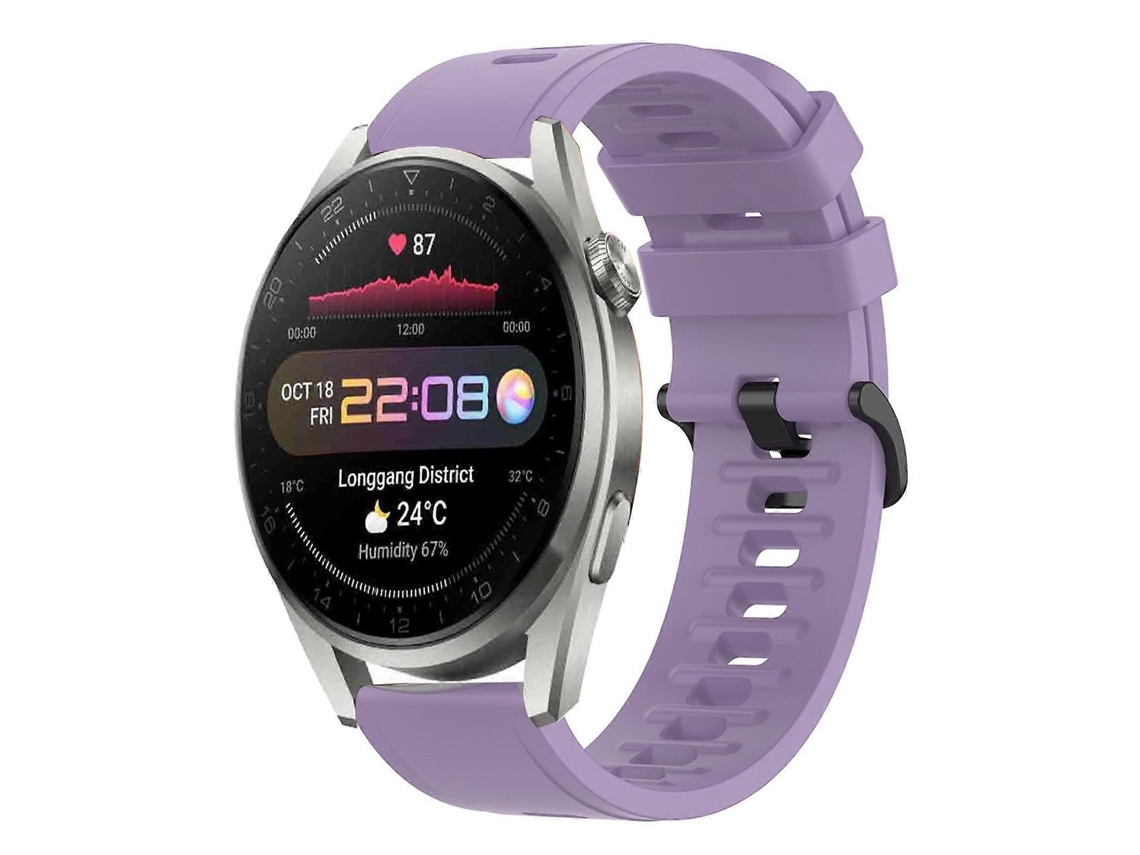 Pulseira De Silicone Macio De Cor Sólida Para Huawei Watch 3 Pro 22mm