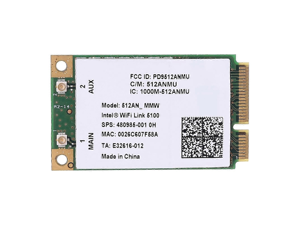 Wifi Link 5100 Agn 802.11b/g/n 300mbps Half Mini Pcie Placa Wifi Sem Fio 2.4g/5g Banda Dupla Para Cq40 Cq45 6520s 6530s 873 Slowmoose