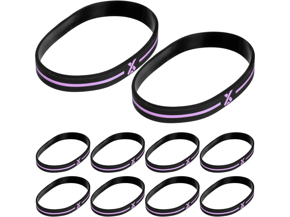 Conjunto Uonlytech com 30 pulseiras de silicone para os olhos, acessório inspirador para eventos de conscientização.