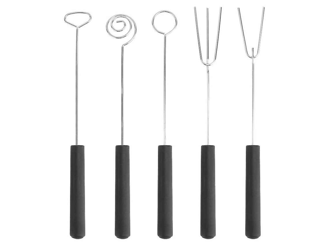 5pcs Garfo De Chocolate Em Aço Inoxidável Allinless