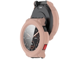 Lurelia Capa Com Vidro Temperado Para Mibro Gs Pro, Pc E Vidro Temperado, Anti-riscos, Rosa