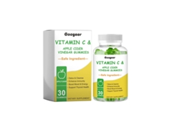 Gummies de Vitamina C e Vinagre de Cider de Maçã, Suporte À Saúde e Vitalidade Diária LAXISCREED
