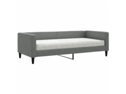 Sofá cama MAISON EXCLUSIVE Colchão 90x190 Cm Tecido Cinzento escuro