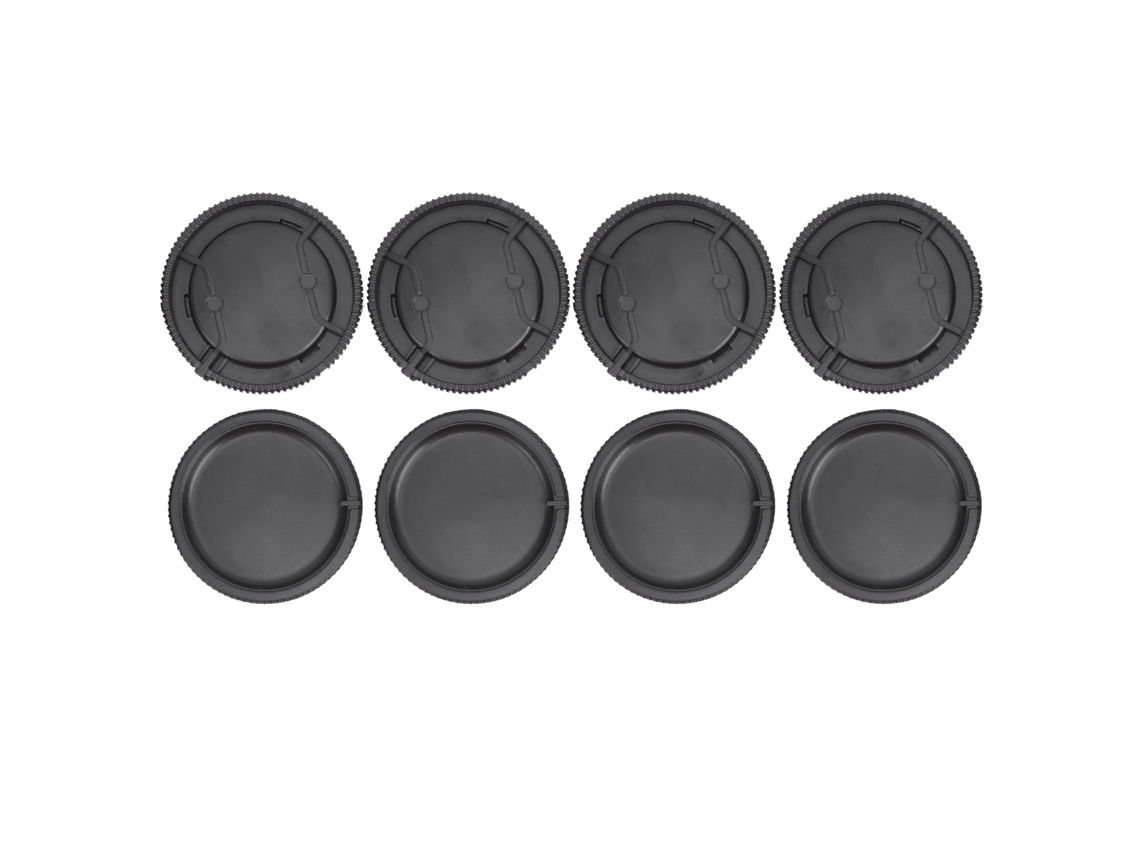 4pcs Lens Rear Cover Body Front Cover Set For Sony a Mount Lens Camera Body Black LAXISCREED
