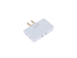 Adaptador De Expansão Múltipla Laxiscreed Com 1 A 3 Tomadas Para Eua, Alta Potência, Branco, 250v 10a