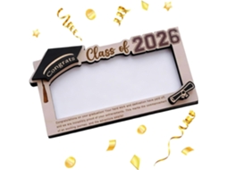 Porta- Bilhetes De Formatura 2026- Suporte De Madeira Para Exibição- Caixa De- Famílias, Amigos, Crianças,