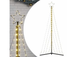 Árvore de natal led VIDAXL Branco Aço revestido a pó (187 cm)