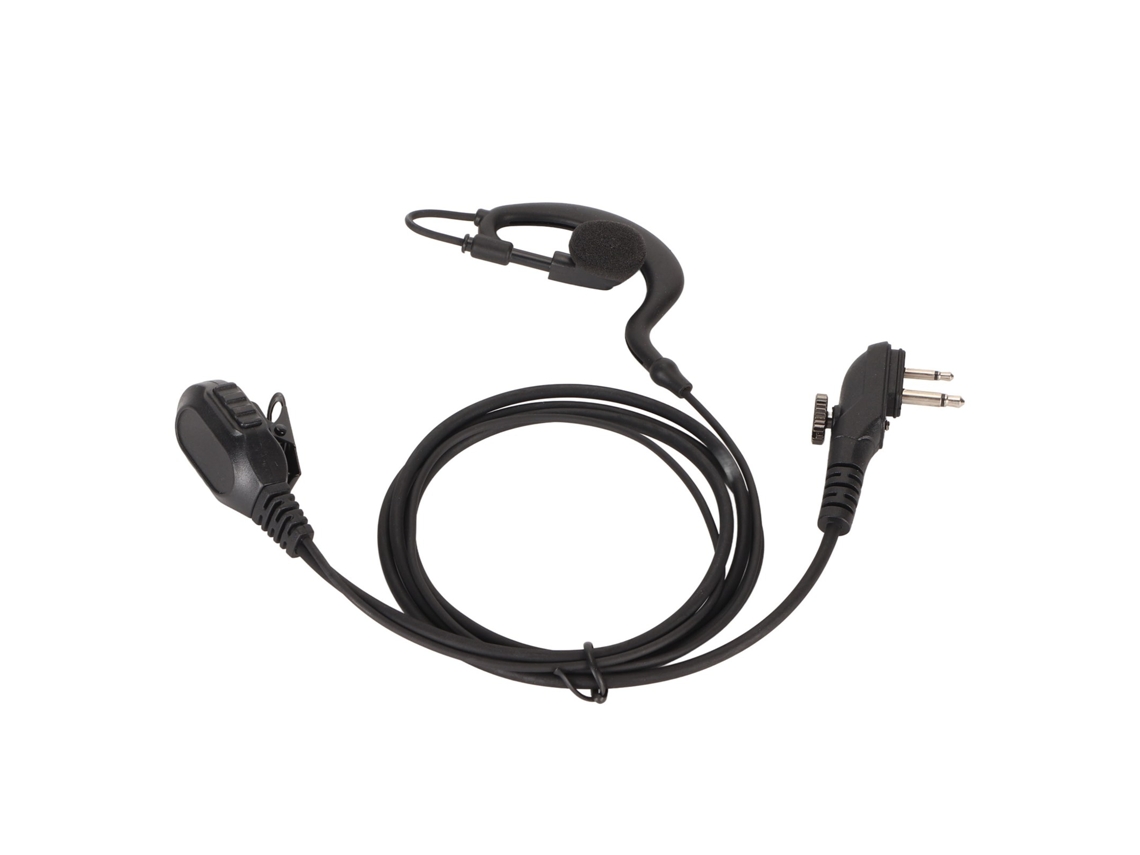 Fone de Ouvido com Gancho para Orelha Walkie talkie, Tipo C, Comunicação Bidirecional, Compatível com Hytera Bd502, Pd502. EOOCOO