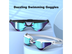 Óculos de Natação Adulto Anti fog Anti uv Estanque Lentes Largas