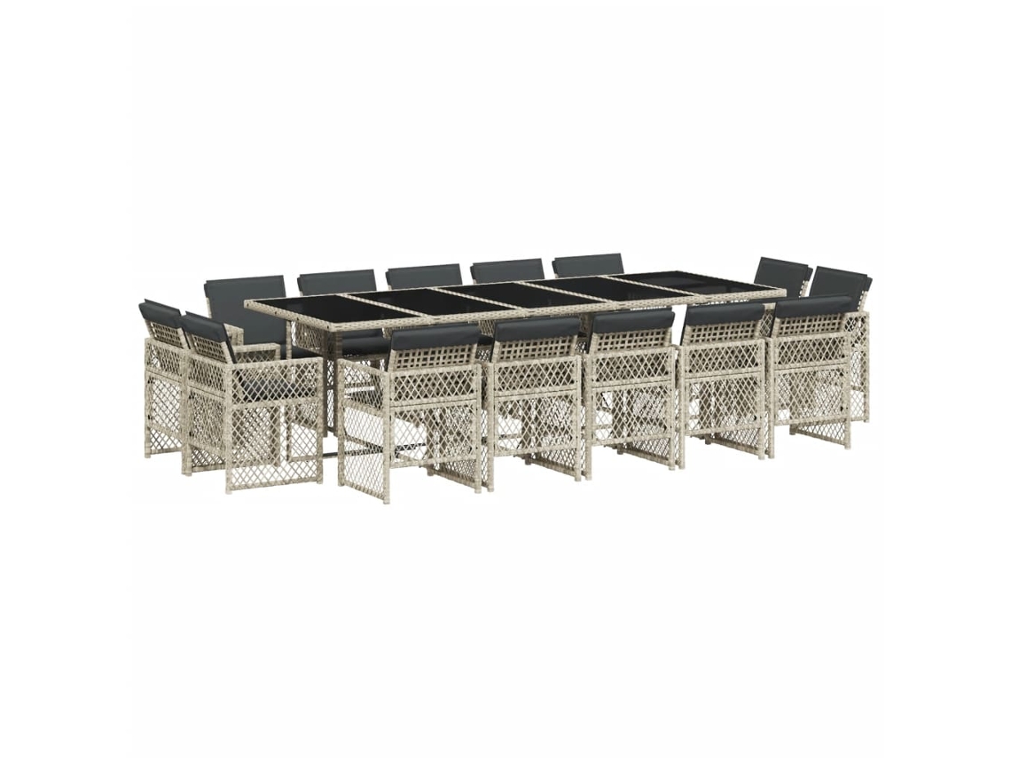 Garden Dining Set, Garden Dining Sets Vidaxl Cinzeto Rattan / Vime (n/a)