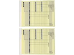 50 Conjuntos Carnet De Factures 2 Partes, Por Bloco