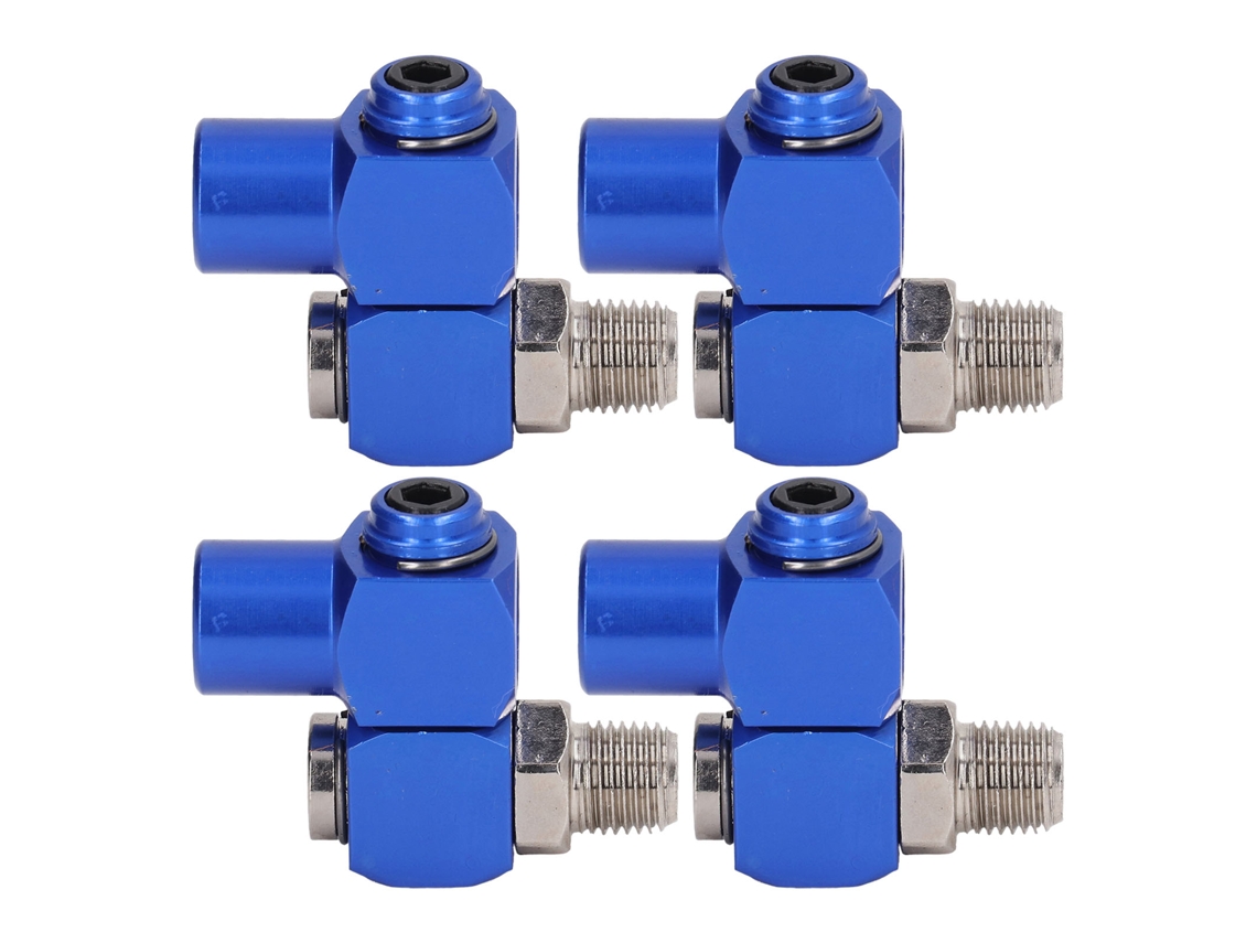 4 Peças Conector De Mangueira De Ar Giratório Npt 1/4 Polegada Adaptador Neumático Ferramenta 360° 150psi