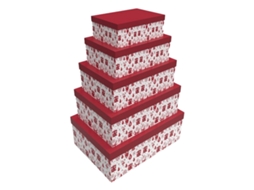 Conjunto de Caixas de Organização Empilháveis DKD HOME DECOR 84541