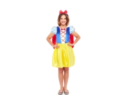 Fato de Menina PARTILANDIA Princesa Branca de Neve (Tam.: 7-9 anos)