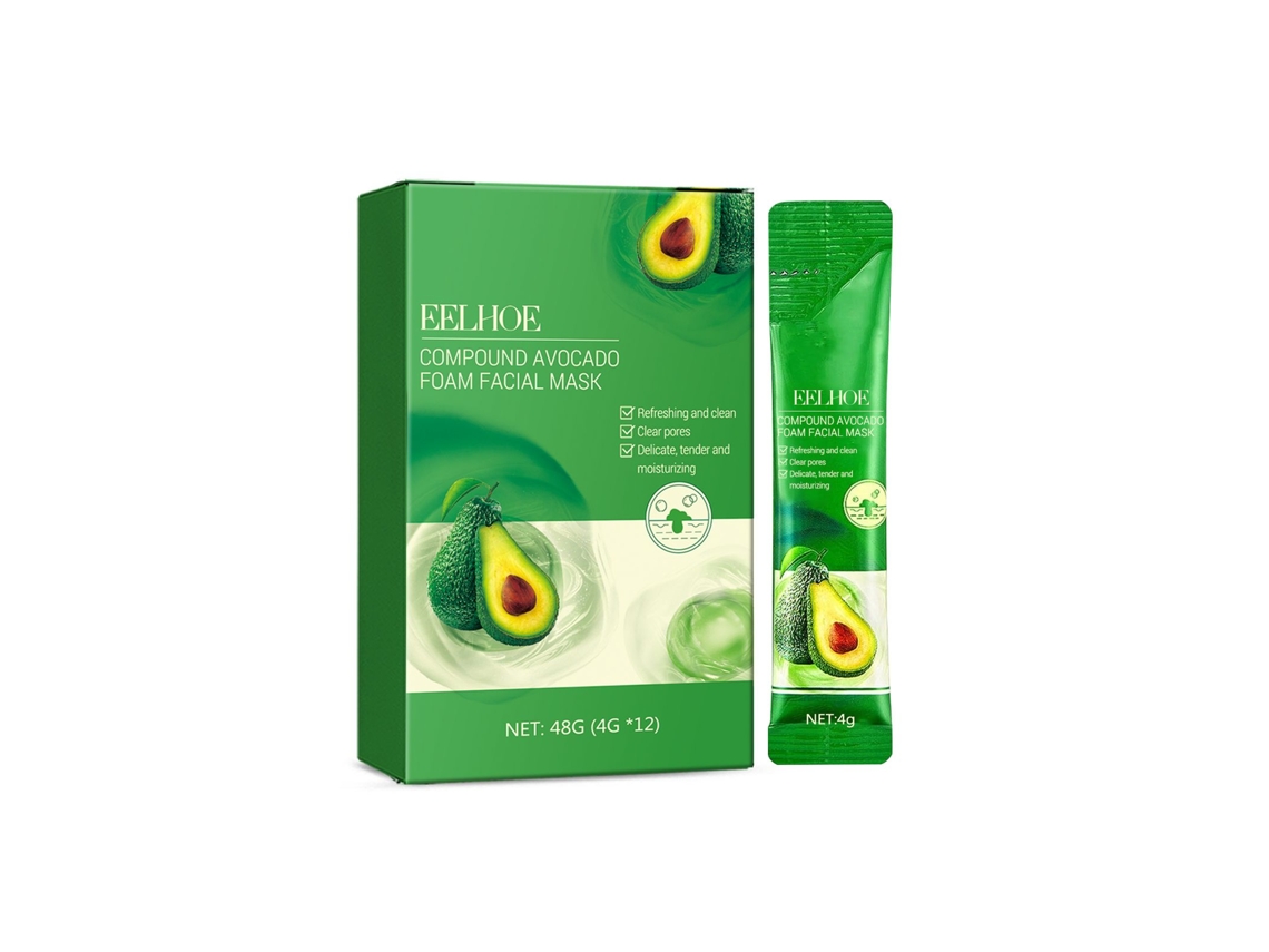Máscara Facial Abacate Cuidado Espuma