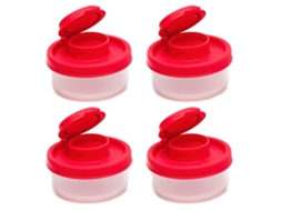 Conjunto de Mini Frascos de Sal e Pimenta para Viagem 4 Unidades NEVEANCE