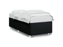 Bed Frame, Bed Frames Vidaxl Preto Tecido (100 X 200 Cm)