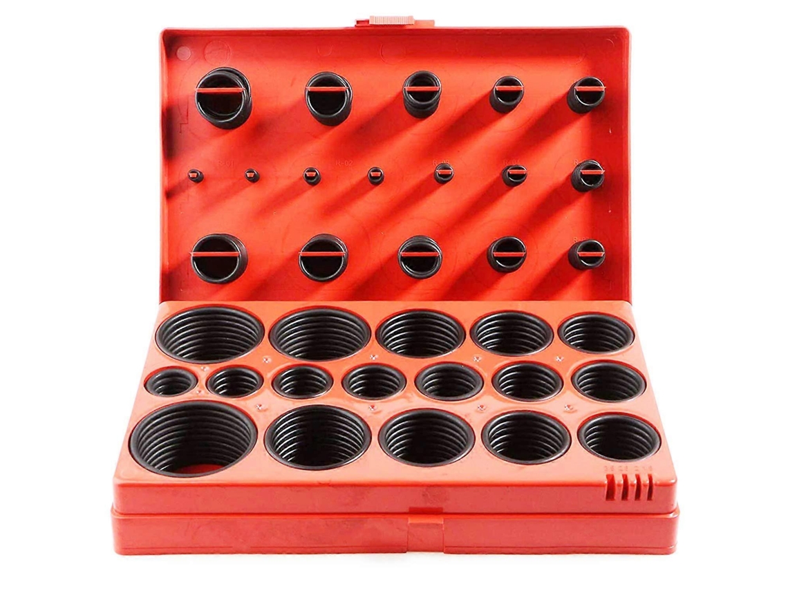 Jogo de Anillos de Caucho, 419 peças, 3-50mm, para Válvulas, Carros, Bombas, Equipamentos, S/MARCA