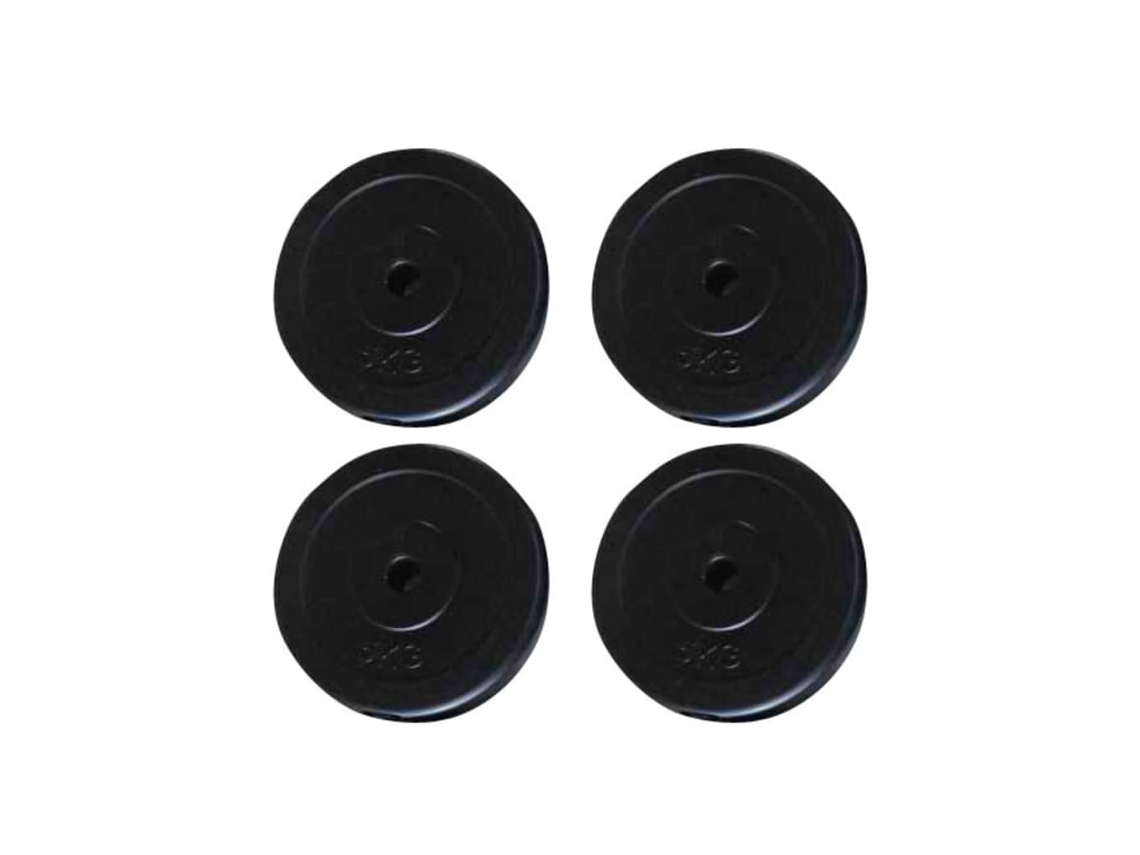 Vidaxl Discos De Musculação 4 Pcs 20 Kg
