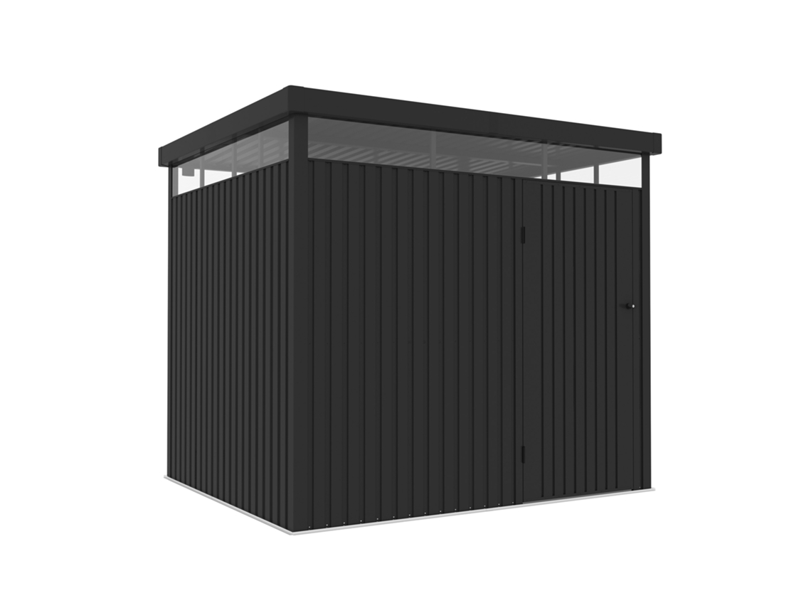 Abrigo de Jardim Exterior WASABI 5,23m² Ice com Espessura Robusta de 0,40mm e Lâmpada Incluída