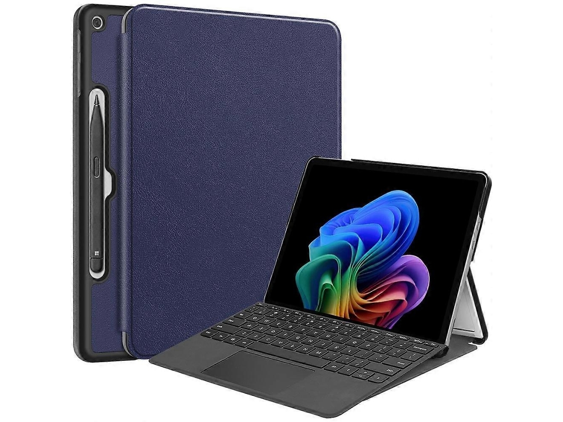 Capa Protetora Em Couro Pu Com Suporte E Porta-caneta Para Microsoft Surface Pro De 12 Polegadas Elysve