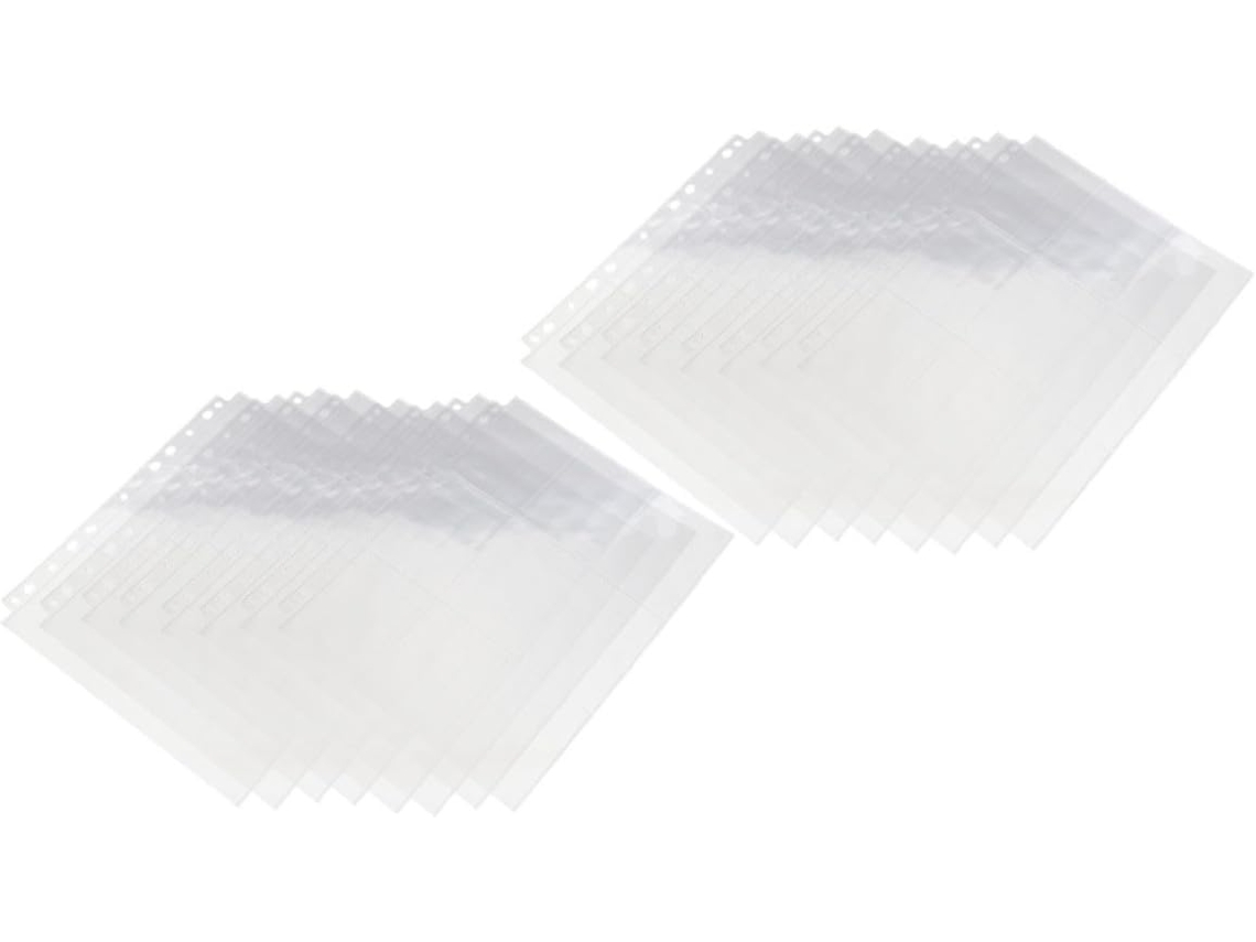 Jojofuny Pochettes D'album Photo 50 Feuilles 9 Compartiments - Pages Recharge En Plastique A4 Pour Cartes