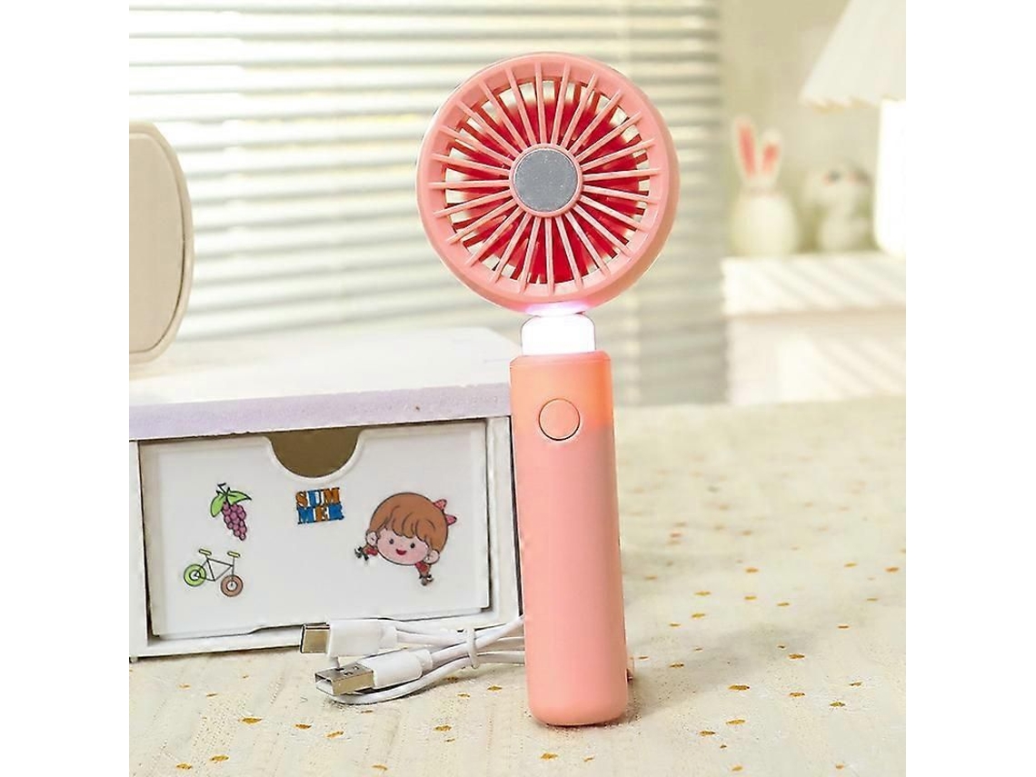 Ventilador Portátil Simples Com Luz, Três Velocidades, De Verão Portátil, Viagem Mosq Uetão Invisível