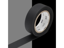 Fita Adesiva Mt Crepe 1,5 cm, Preto Fosco Suave Slowmoose