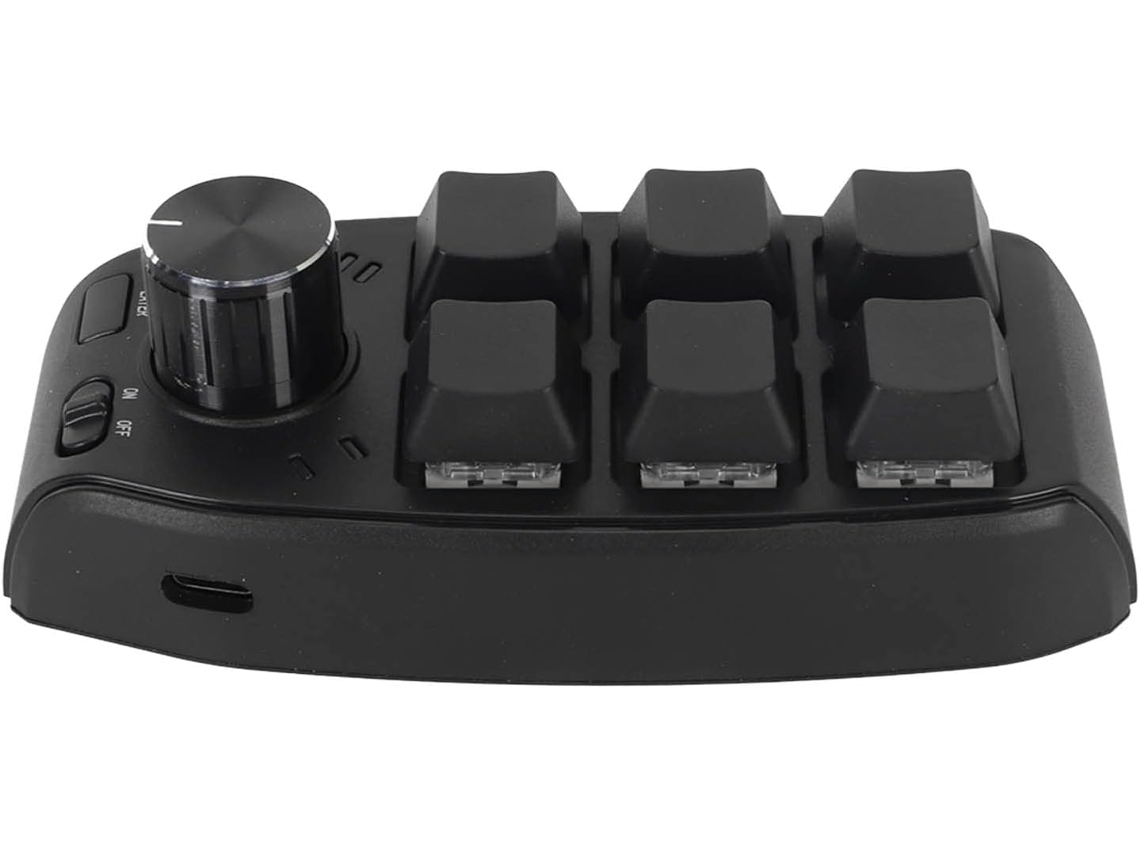 Teclado Mecânico de 6 Botões com 1 Botão Programável e Interruptor Vermelho. SFUSHOS