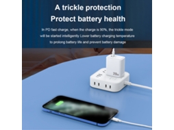 Carregador Rápido PD 20W dual, compacto e compatível com iOS e Android | S/MARCA