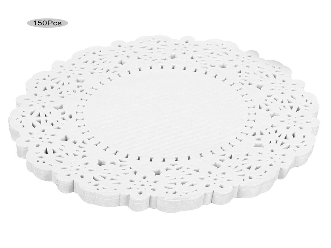 Papel vegetal Lurelia, 150 unidades, branco, para grelhar e cozinhar