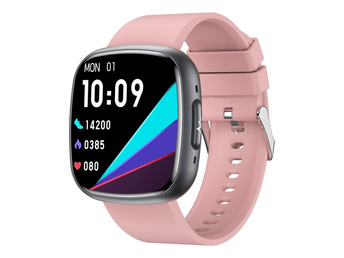 (rosa) Smartwatch Com Tela Quadrada Ips De 1,75 Polegadas, Monitoramento De Ecg/glicemia