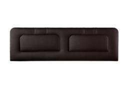 Cabeceira estofada BLUME para Cama 140 Couro Chocolate ( 145 x 50 x 7 cm)