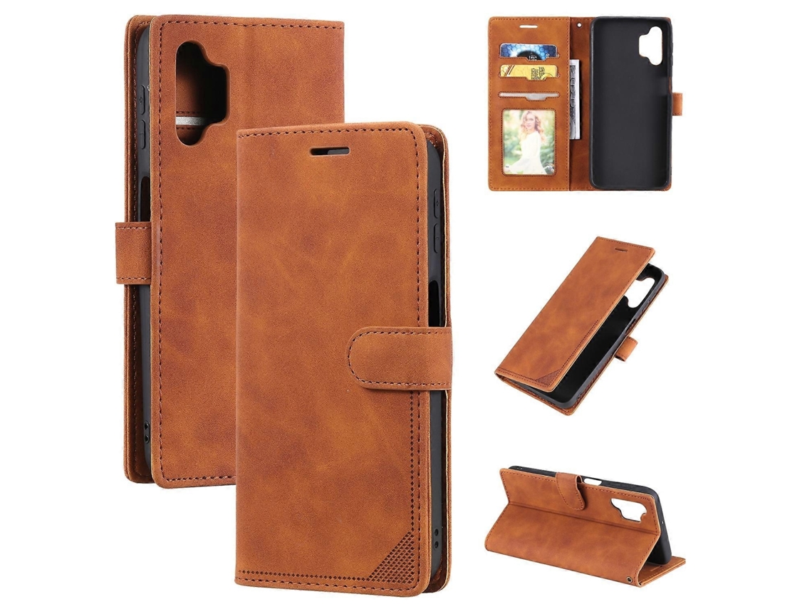 Capa Couro Para Samsung Galaxy A32 5g, Elysve