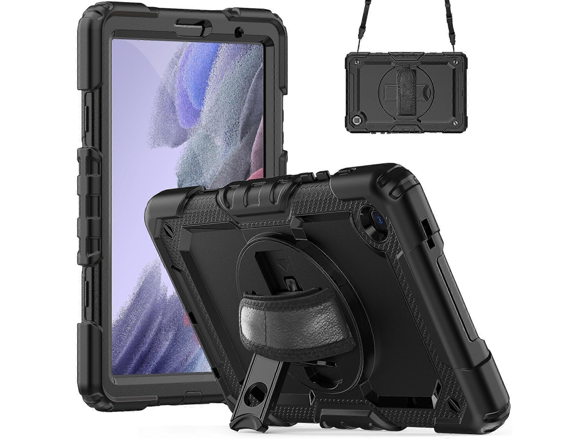 Capa de silicone híbrida WeBake com alça de ombro para Samsung Galaxy Tab A7 Lite T220