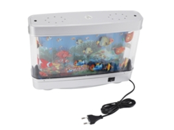 Lâmpada Decorativa de Aquário Falso LED Peixe Silencioso para Mesa Quart