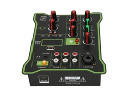 HURRISE Mixer Mini Sound Mixer Loss Reprodução de Disco U 5 Canais Gravação de Placa de Som Peça de Som