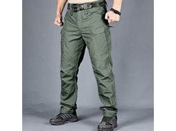 2026-pantalones Tácticos Cargo Para Hombre Swat Deportes Al Aire Libre Trekking Con Multi Bolsillos Resistentes S Verde