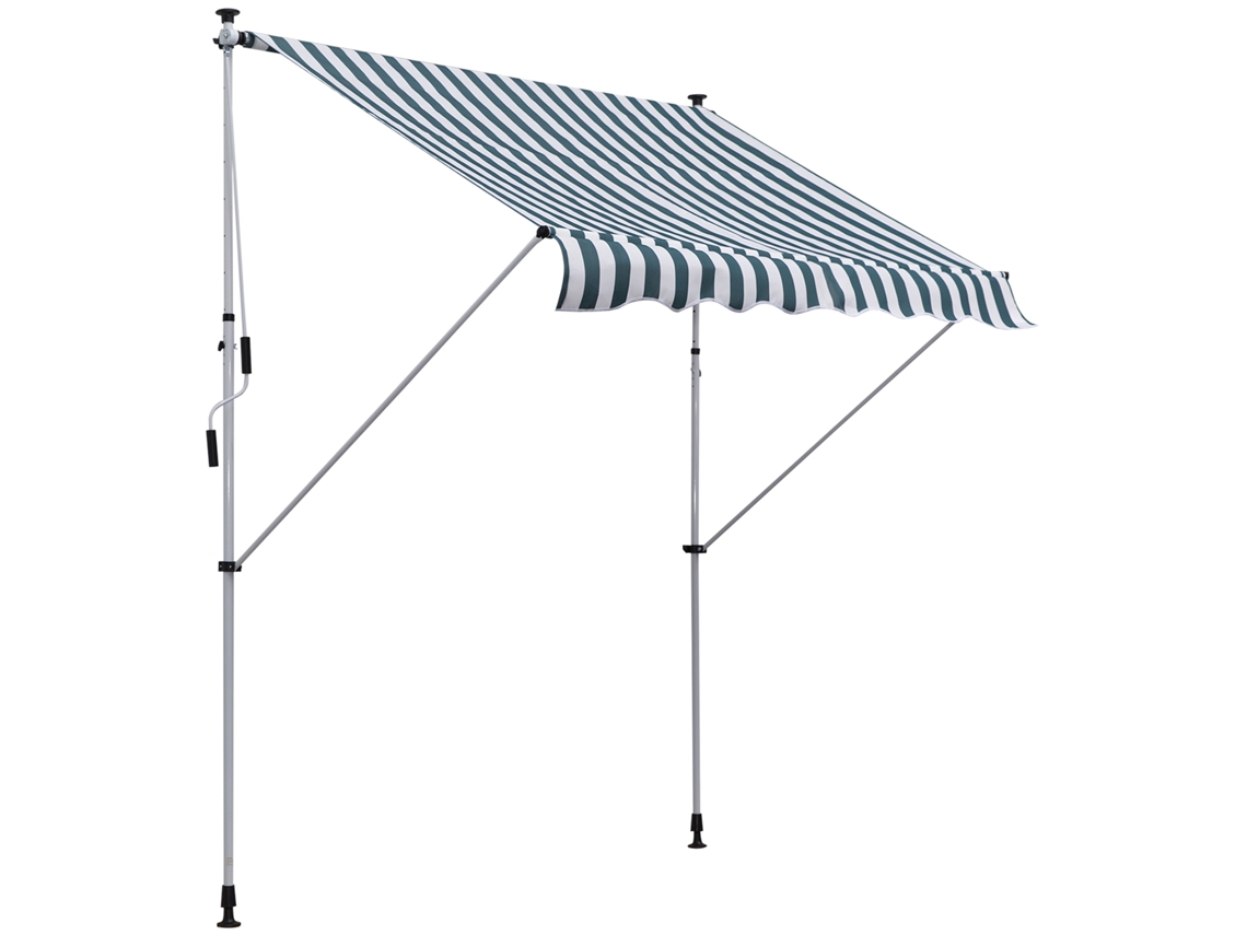 Tenda de sol enrolável DECORALAR TECH com altura e ângulo ajustáveis (2x1,5 m)