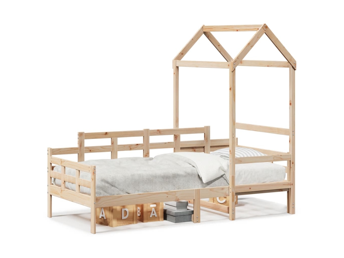 Sofá Cama com Telhado MAISON EXCLUSIVE em Madeira de Pinho Maciça 80x200 cm